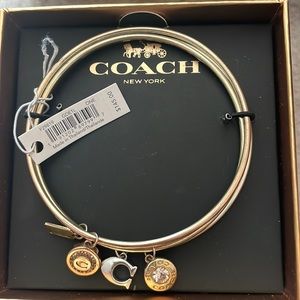 Coach 3 Bangle Charm Bracelets
